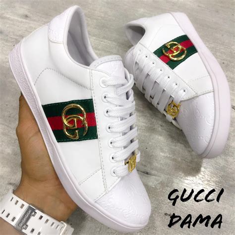 tenis gucci blancos para mujer|zapato gucci rojo.